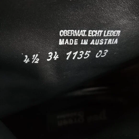 Paul Green Munchen Boots Black Leather Ankle Booties size US 7 - Picture 7 of 13